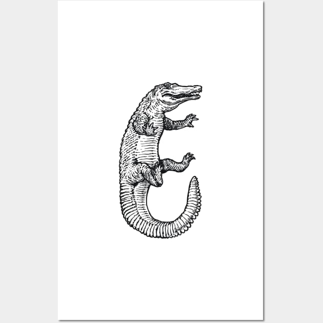 A Levity of Animals: See Ya Later, Alligator! Wall Art by calebfaires